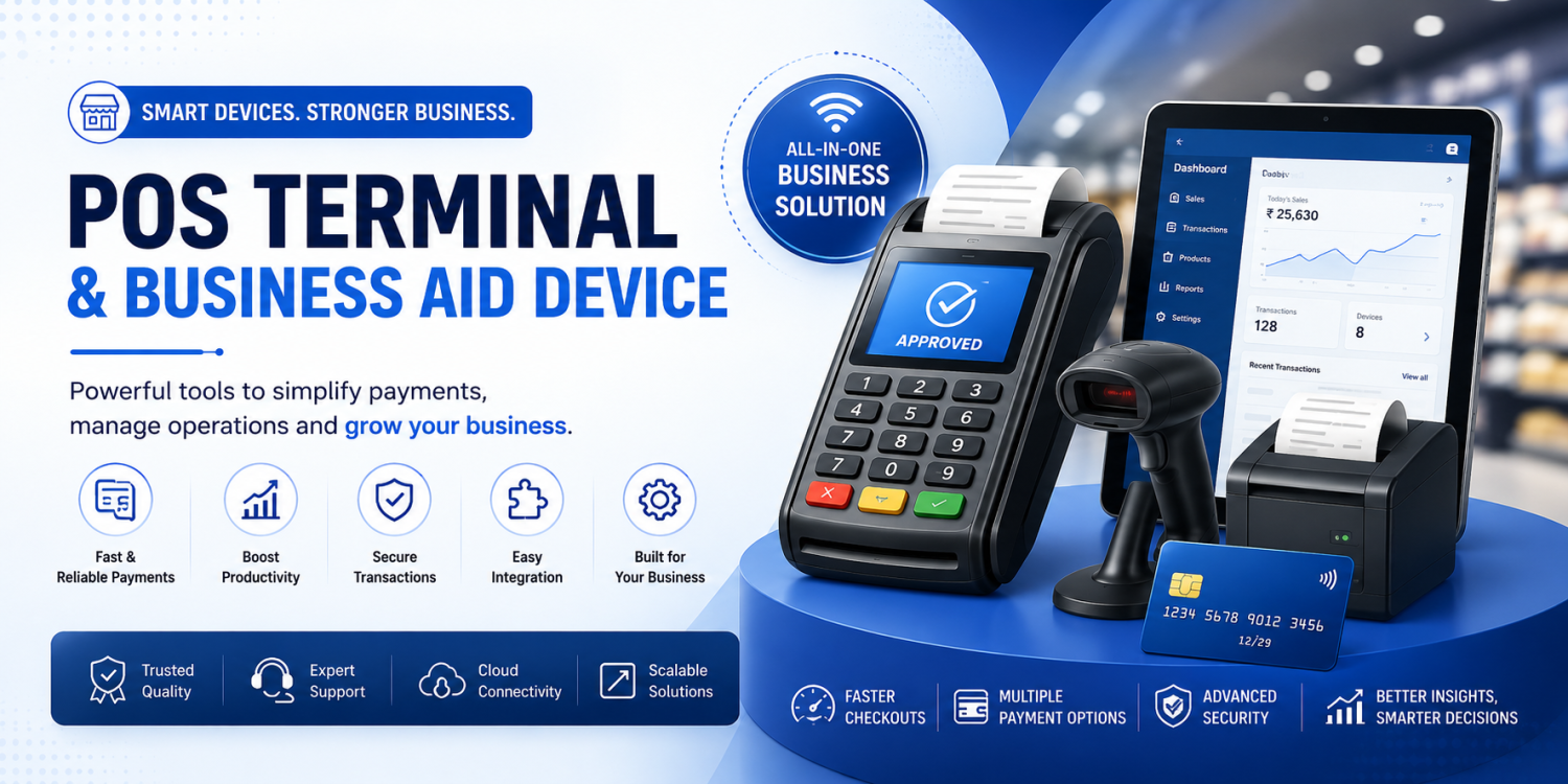 POS terminal and business aid devices